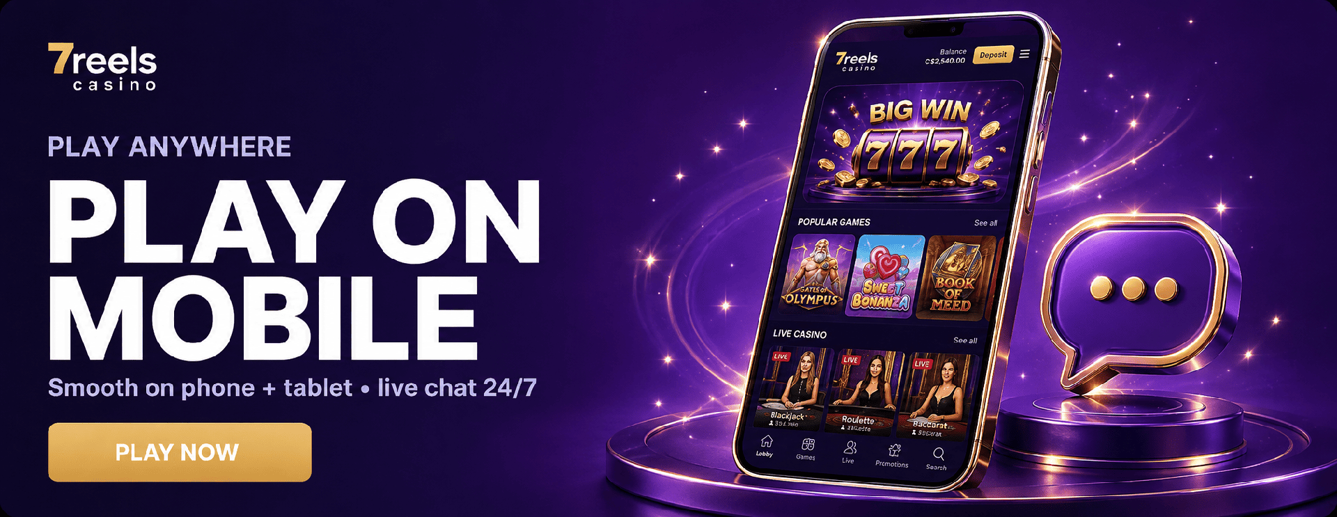 7reels casino bonus